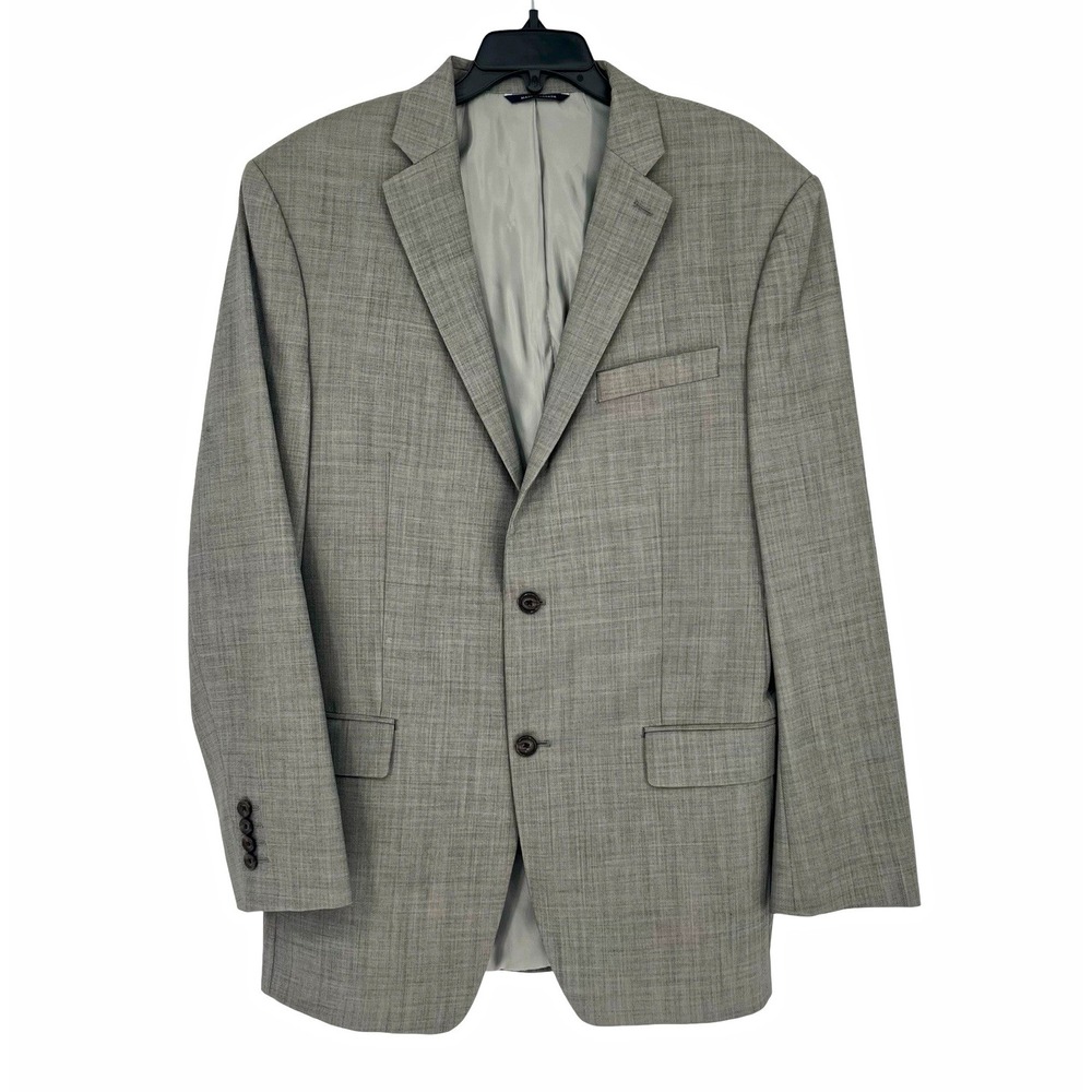 Ralph Lauren Men's 44R Gray Suit Jacket Blazer 2 Button Wool Look Dillard's